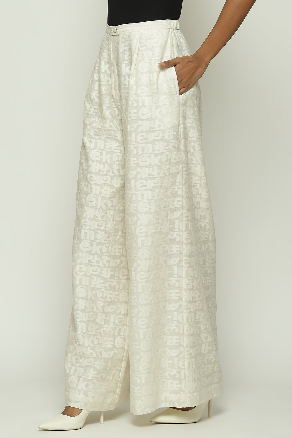 Calligraphy Cutwork Trouser