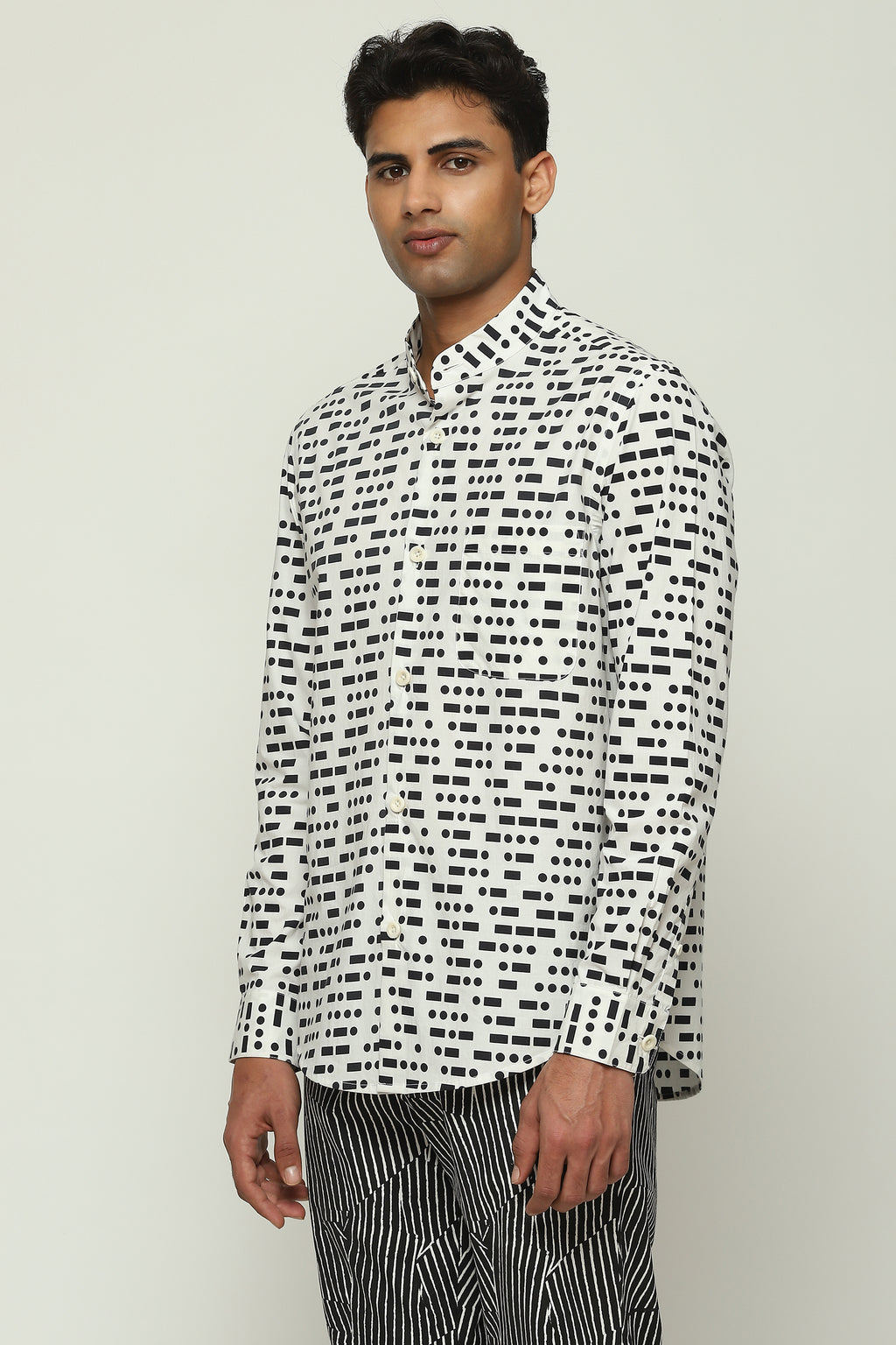Printed Morse Code Shirt