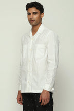 Tonal Ebroidered Code Shirt