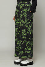 Leaf Print Handspun Handwoven Cotton Pallazo Pant