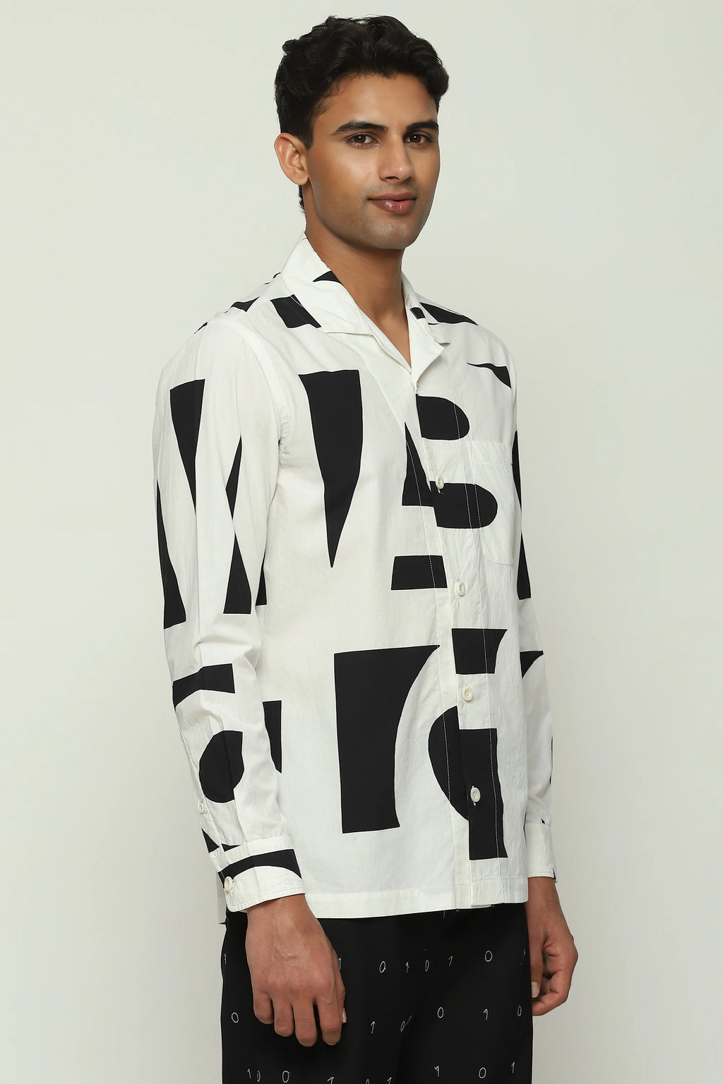 Oversized Calligraphy Shirt
