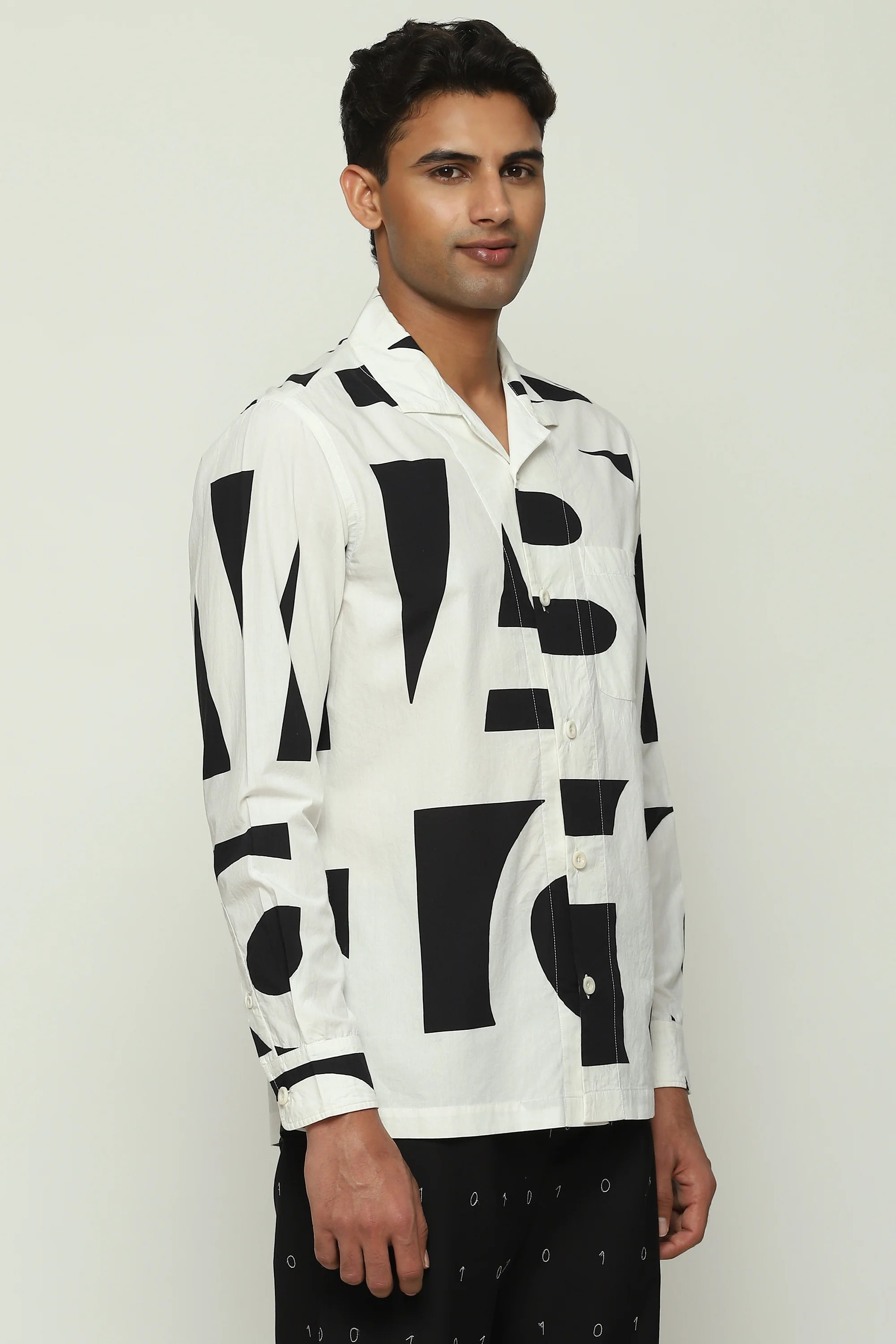 Oversized Calligraphy Shirt