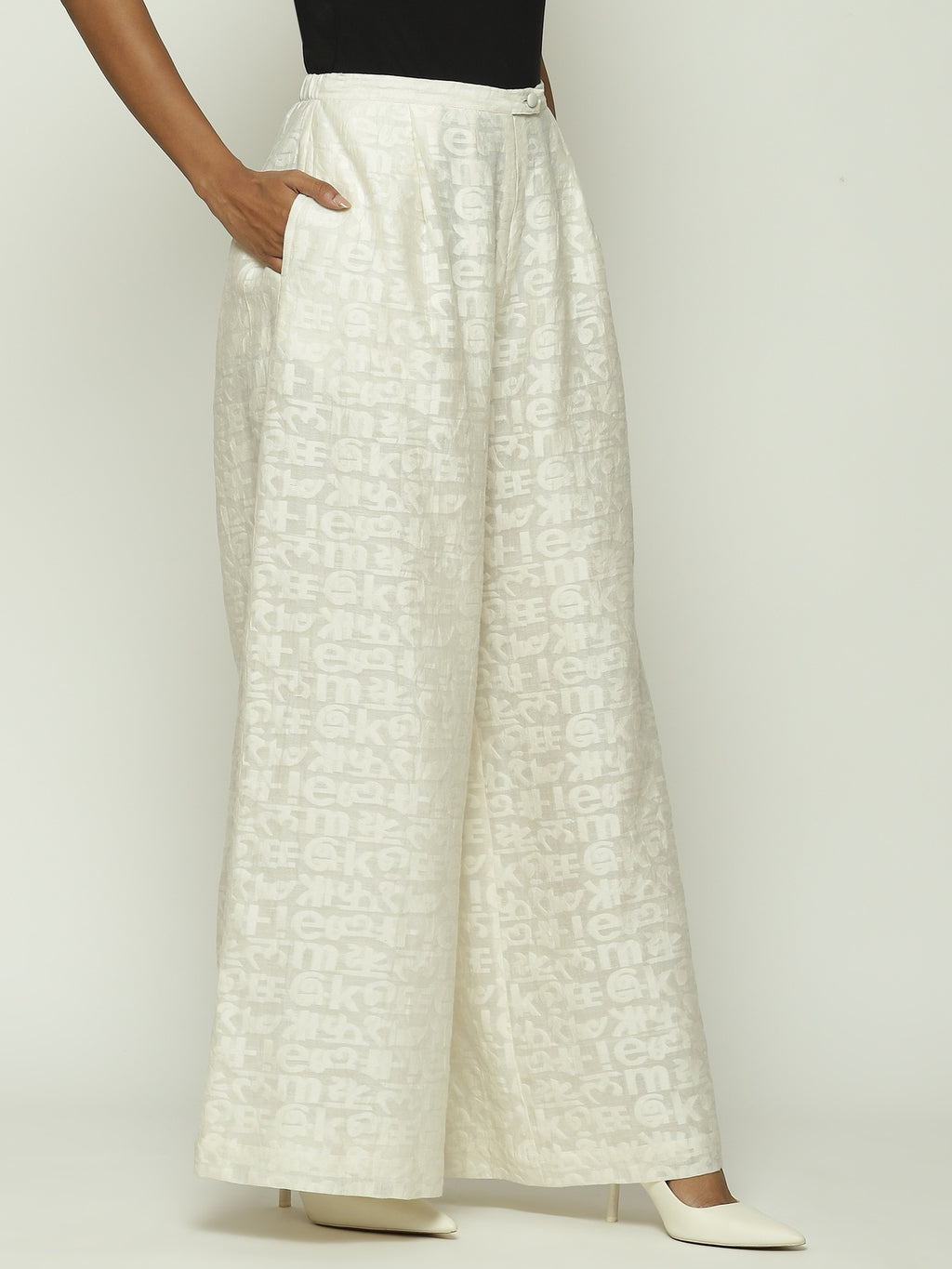 Calligraphy Cutwork Trouser