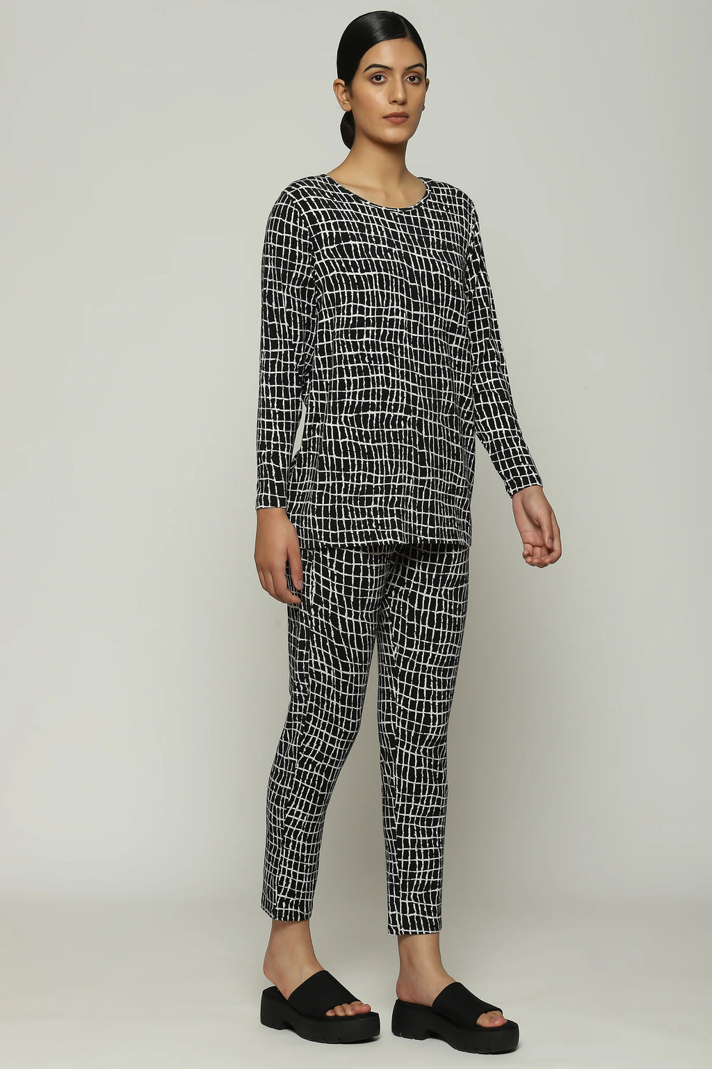 Lattice Print Top