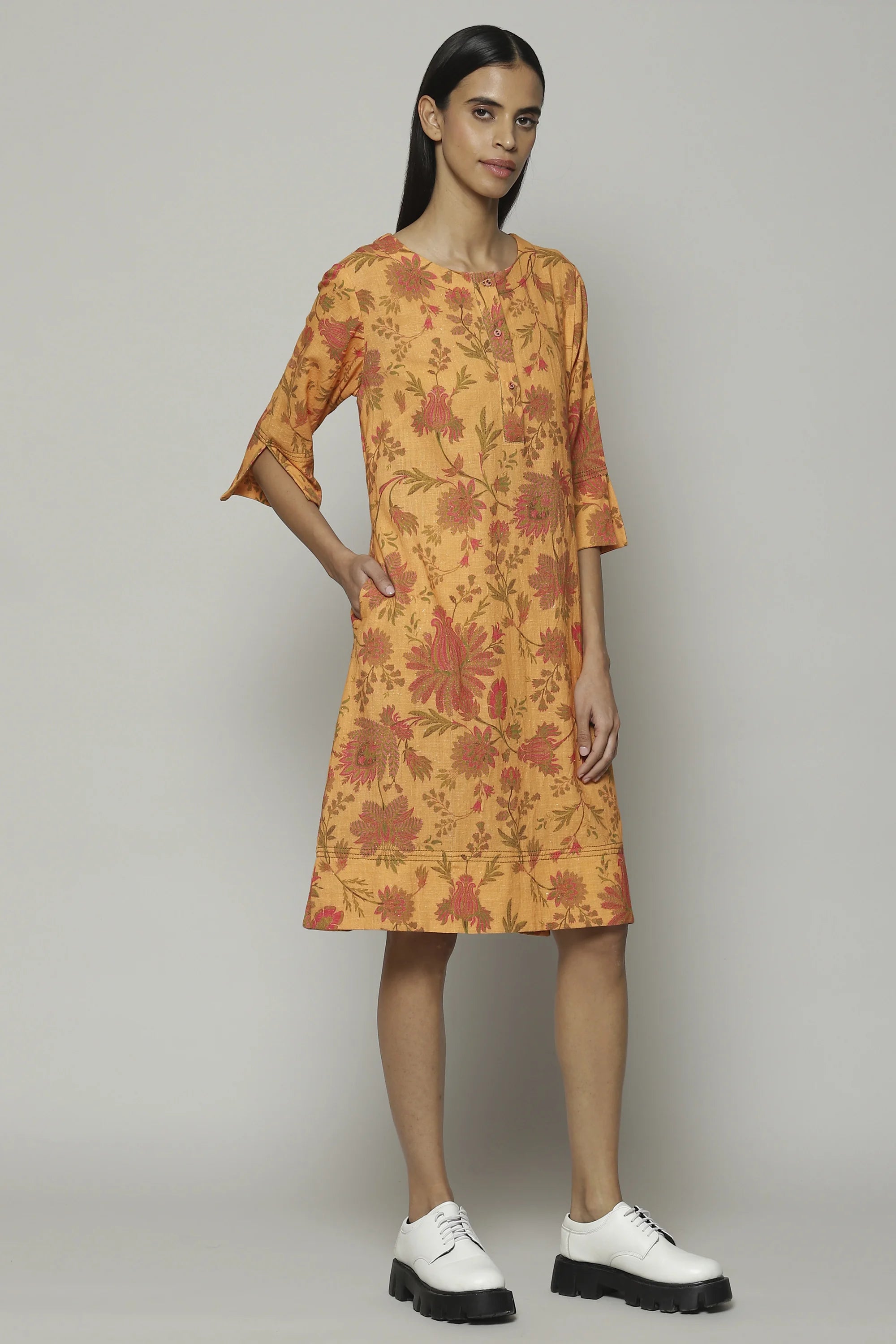 Chintz Print Handspun Handwoven Cotton Kurta