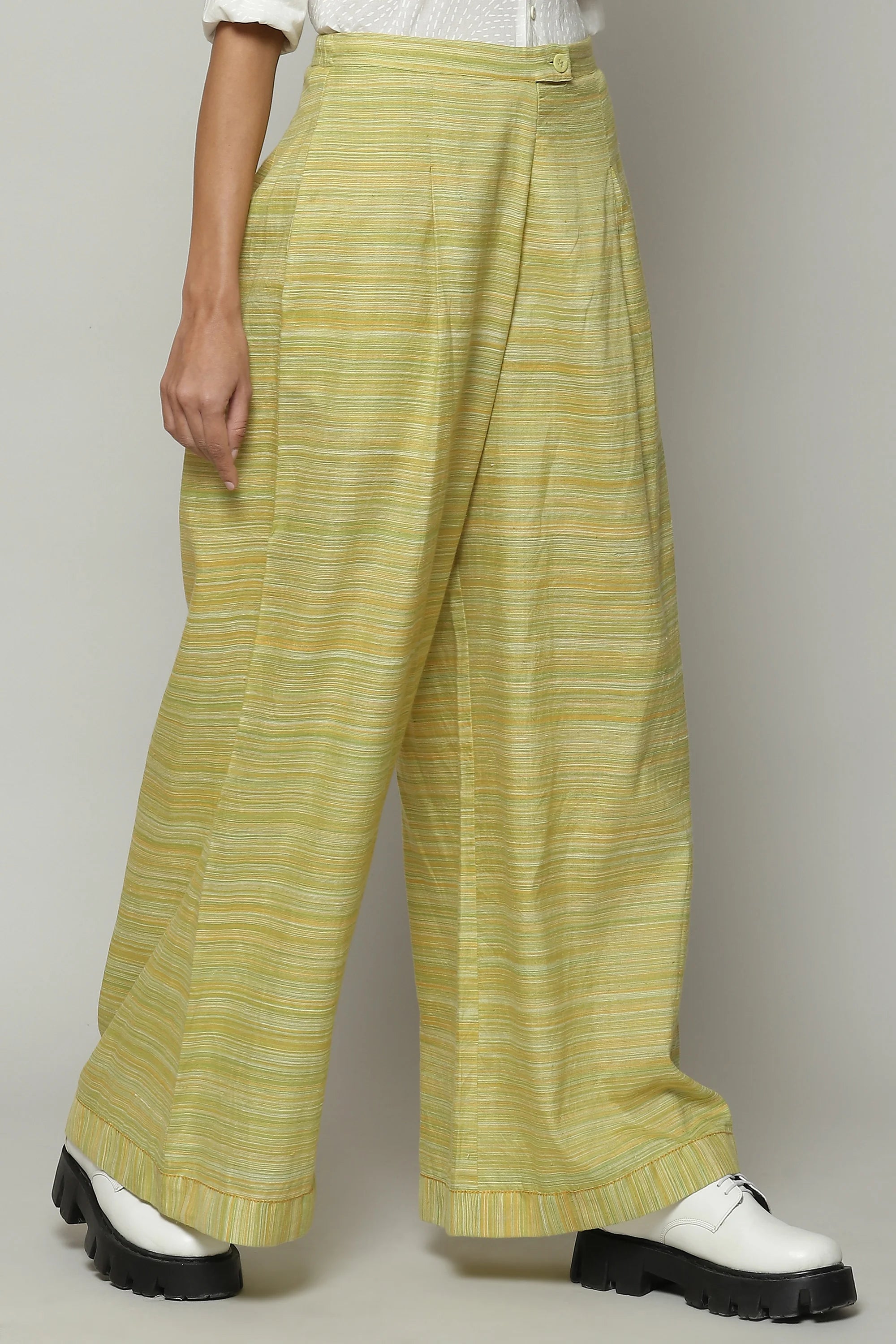 Space Dyed Handspun Handwoven Tencel Palazzo Pant