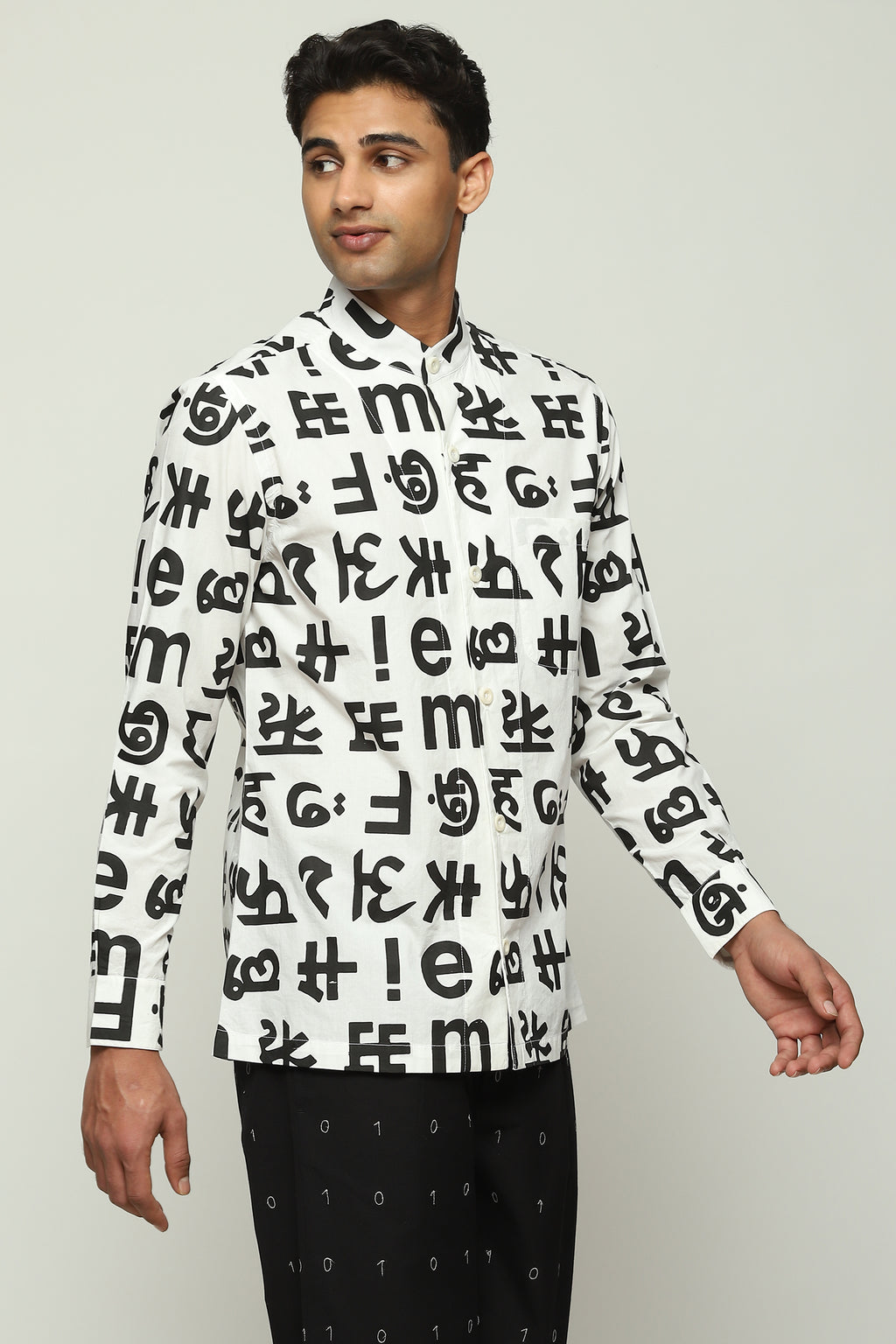 Spaced Out Calligraphy Shirt