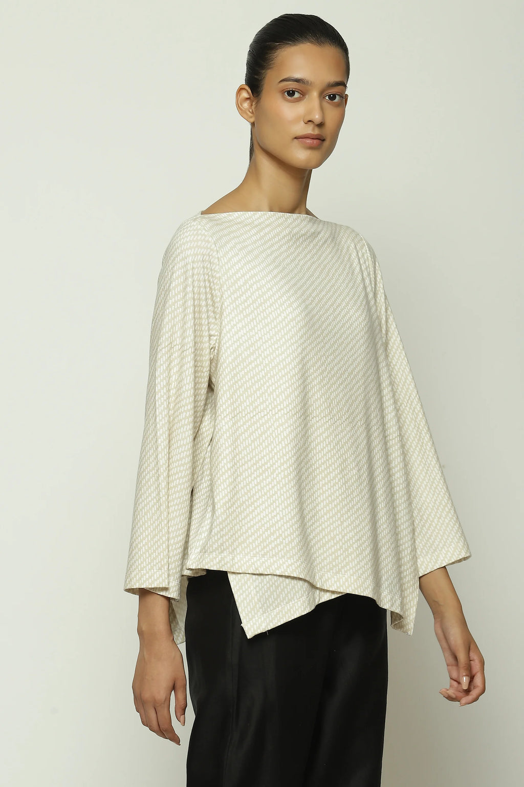 Twill Print Top