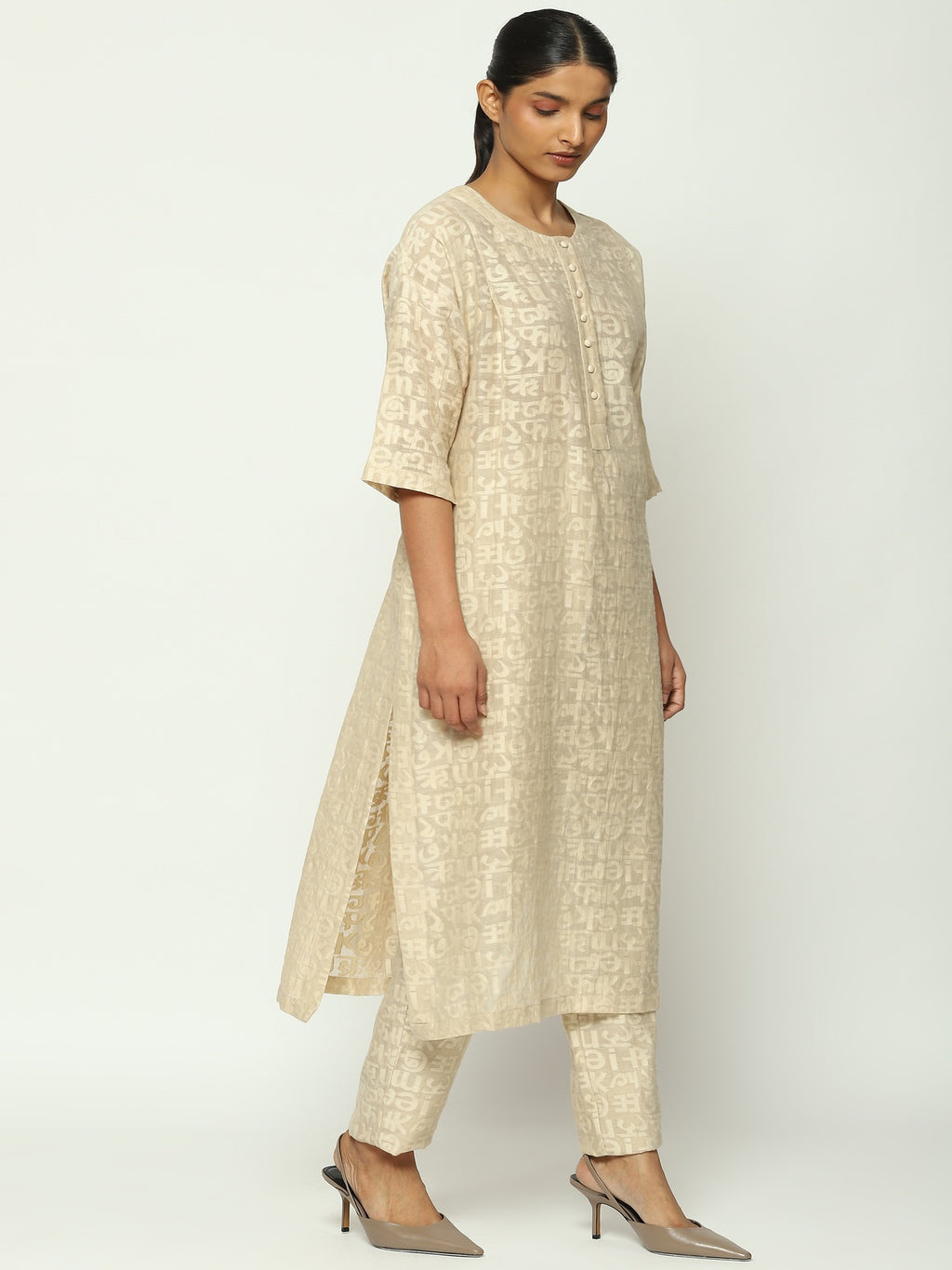 Calligraphy Cutwork Kurta