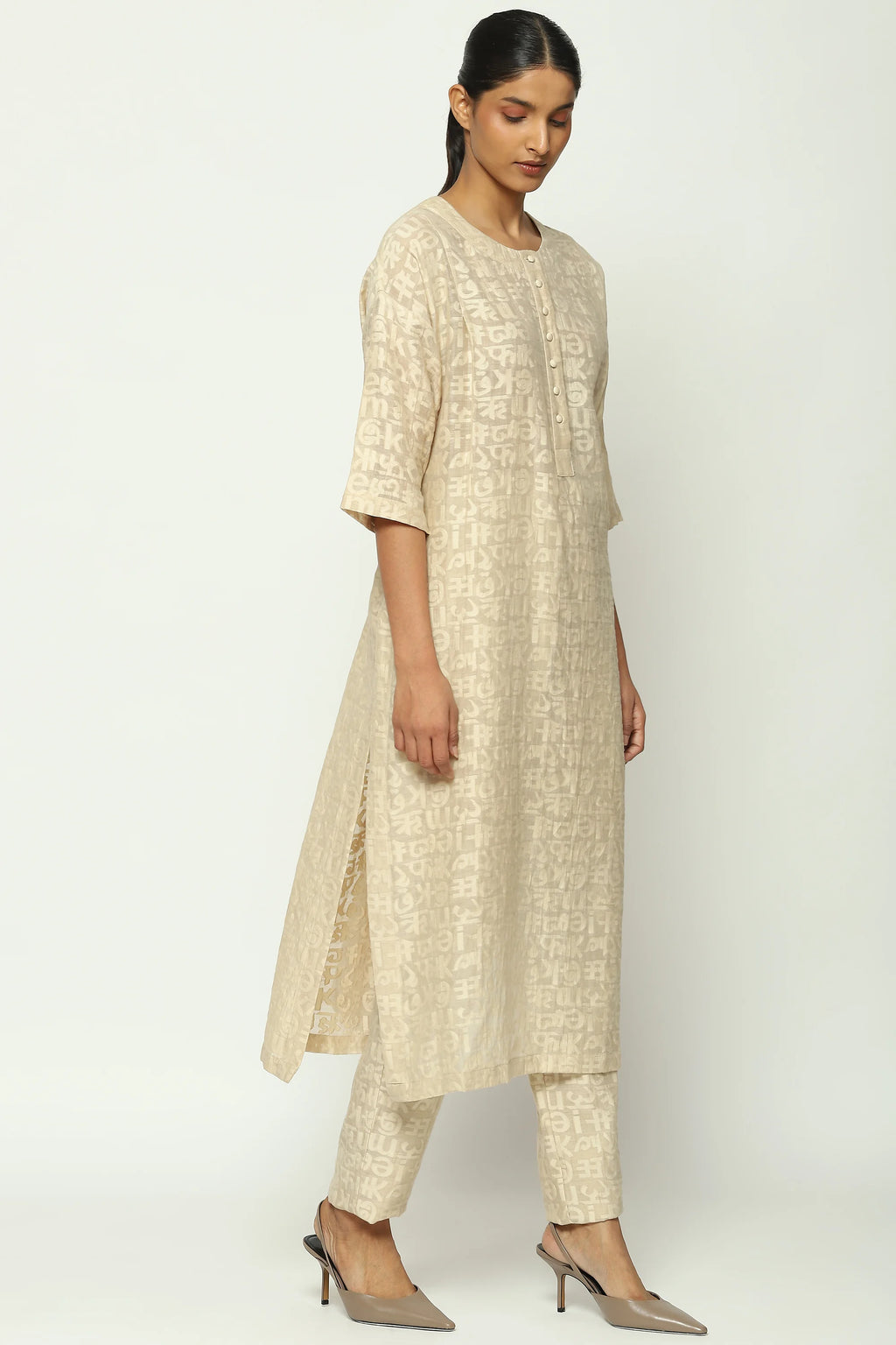 Calligraphy Cutwork Kurta