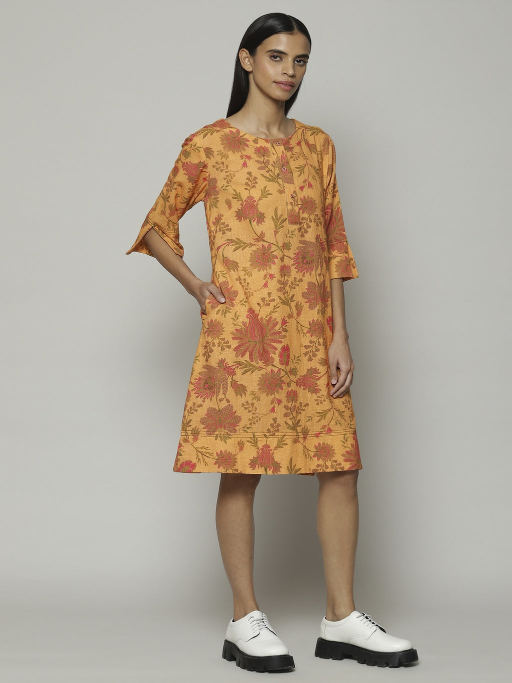 Chintz Print Handspun Handwoven Cotton Kurta