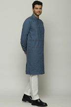 Pleated Checks Long Kurta