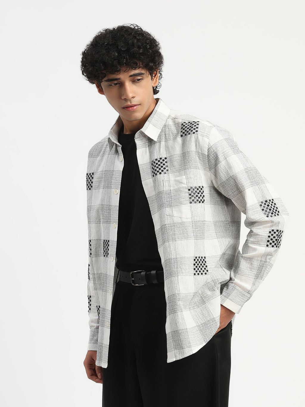 Sequin Checks Shirt