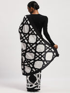 Basket Print Sari