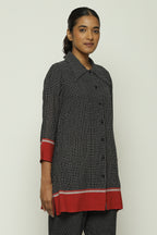 Chettinad Checks Red Border Shirt