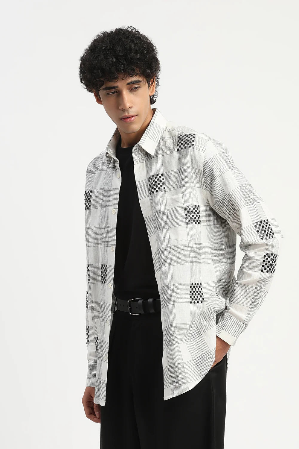 Sequin Checks Shirt