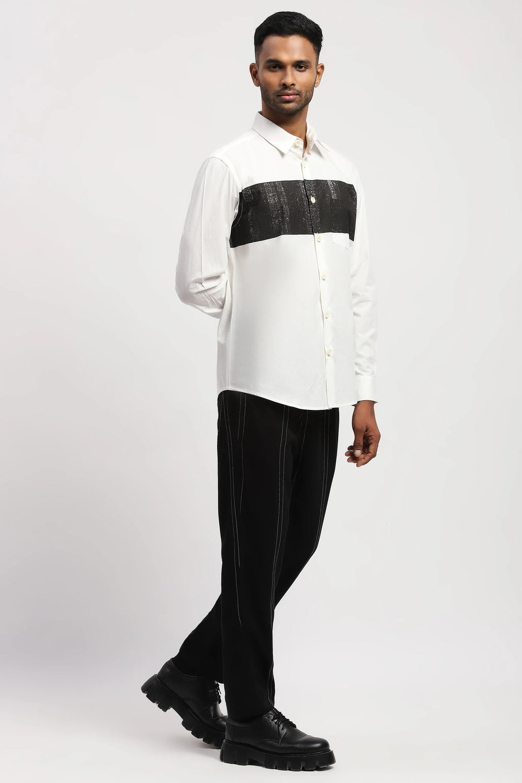 Center Block Print Shirt