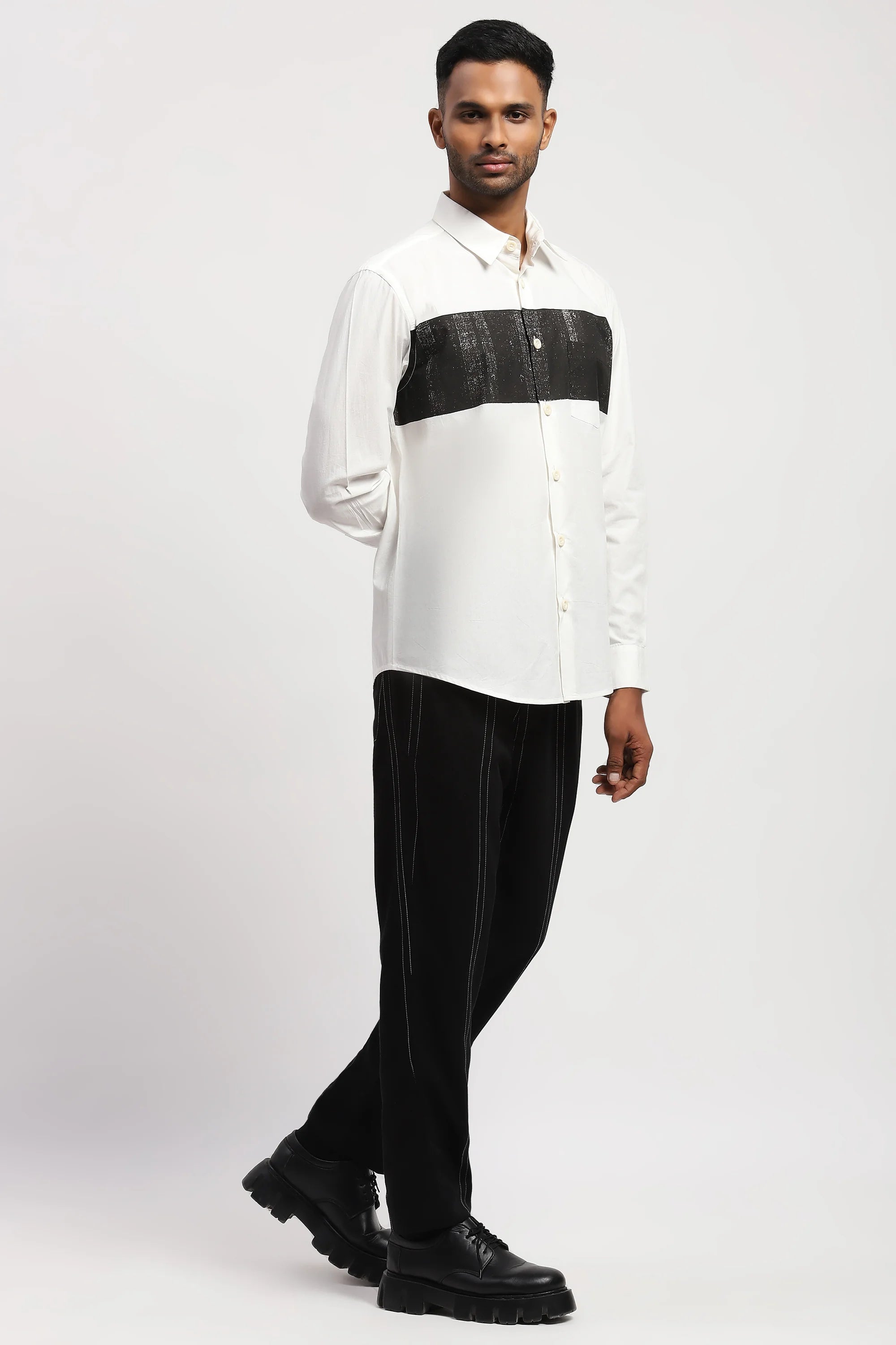 Center Block Print Shirt