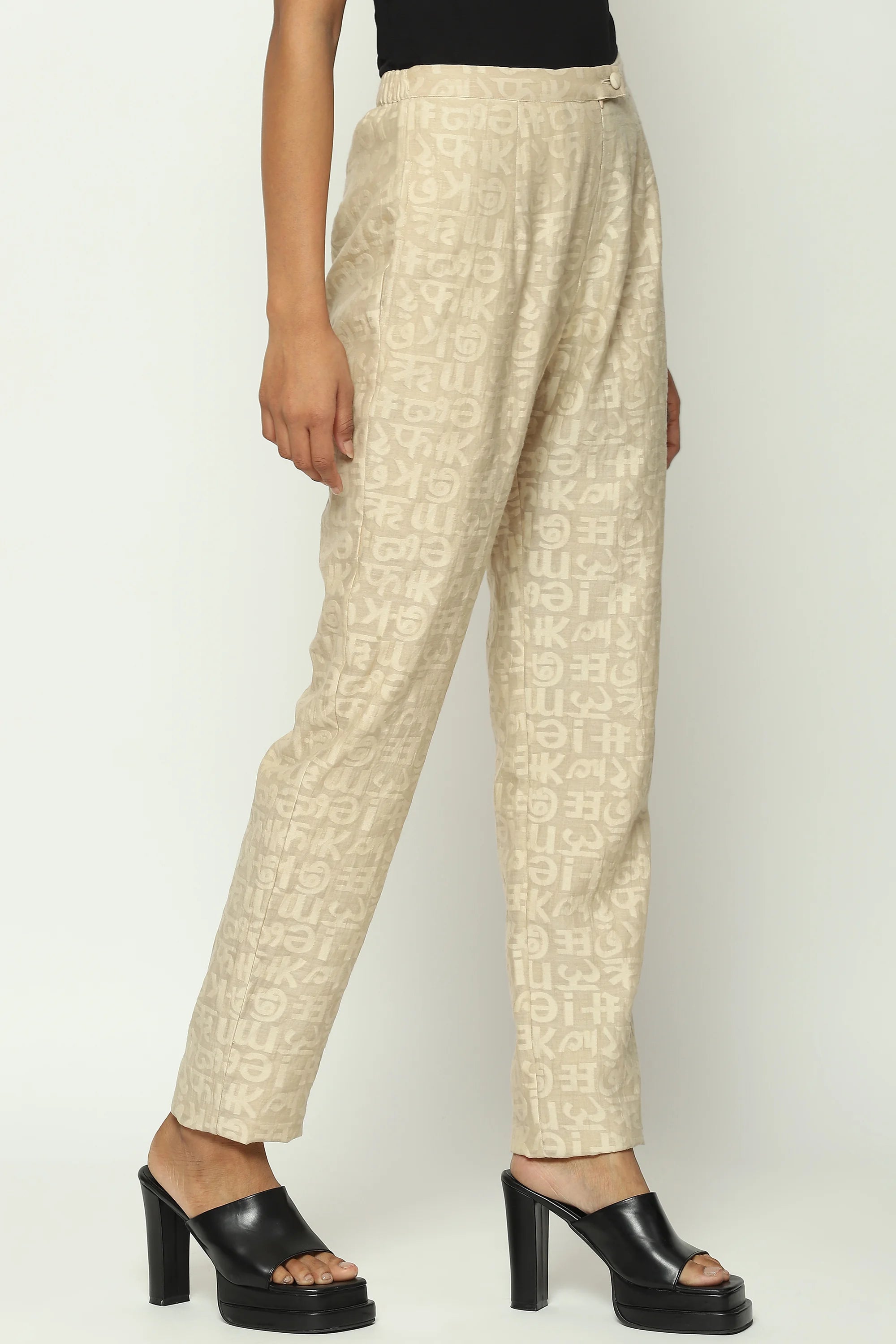Calligraphy Cutwork Trouser