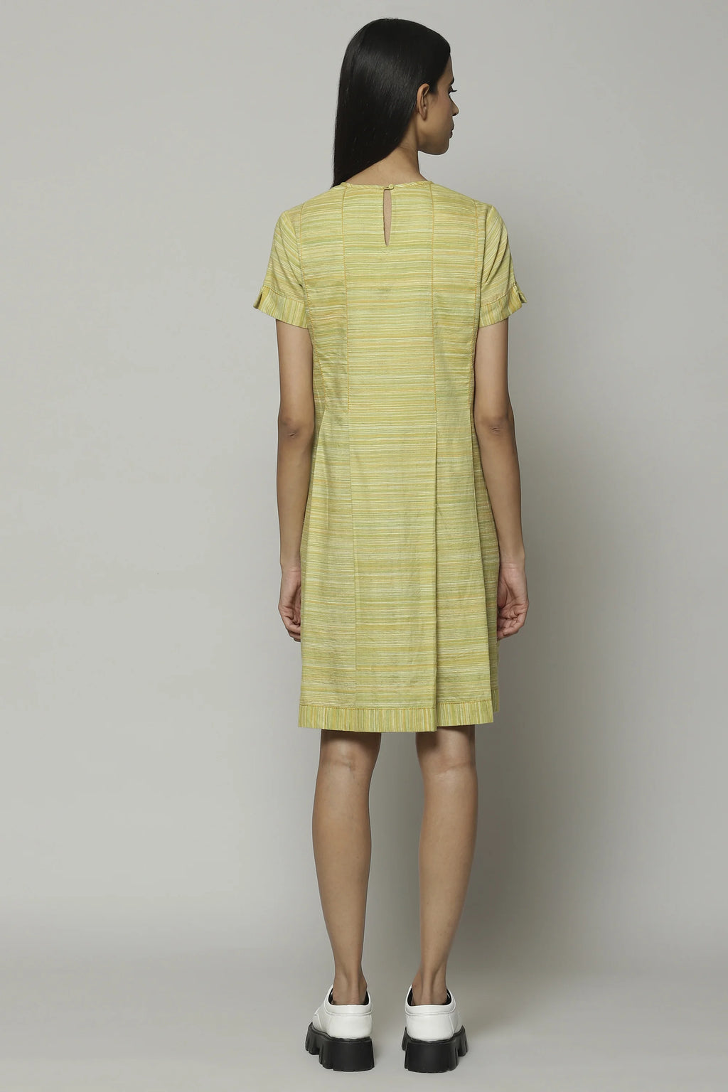 Space Dyed Handspun Handwoven Tencel Cotton Dress