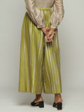 Tonal Lace Trim Trouser