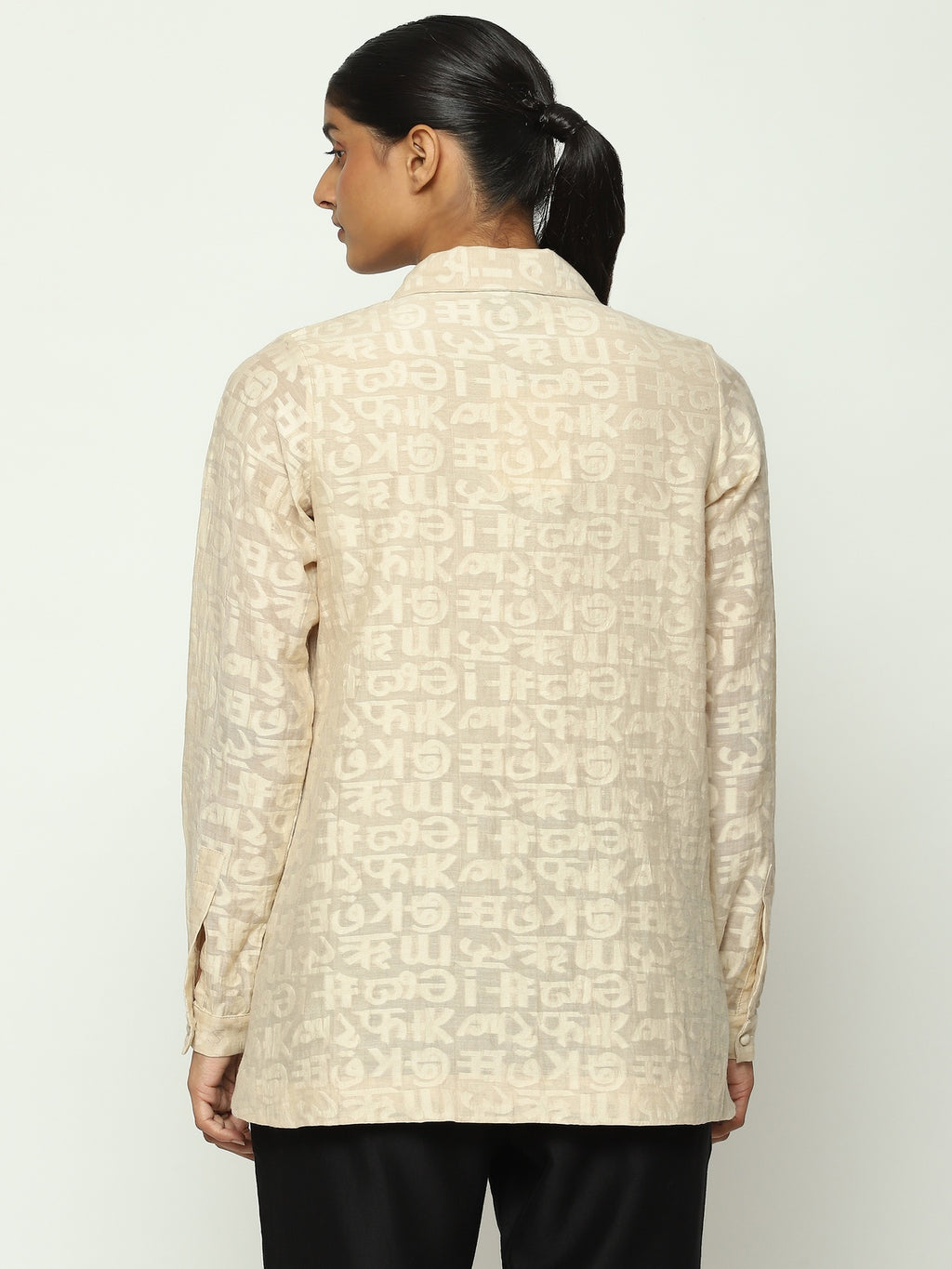 Calligraphy Cutwork Shirt