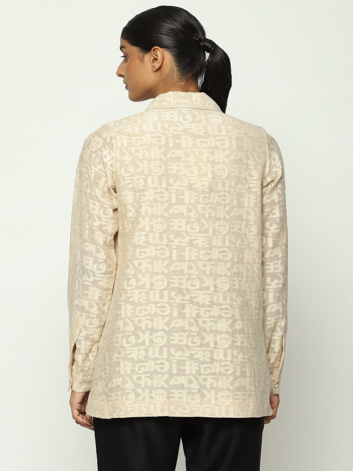 Calligraphy Cutwork Shirt