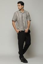 Space Dyed Handspun Handwoven Tencel Cotton Shirt