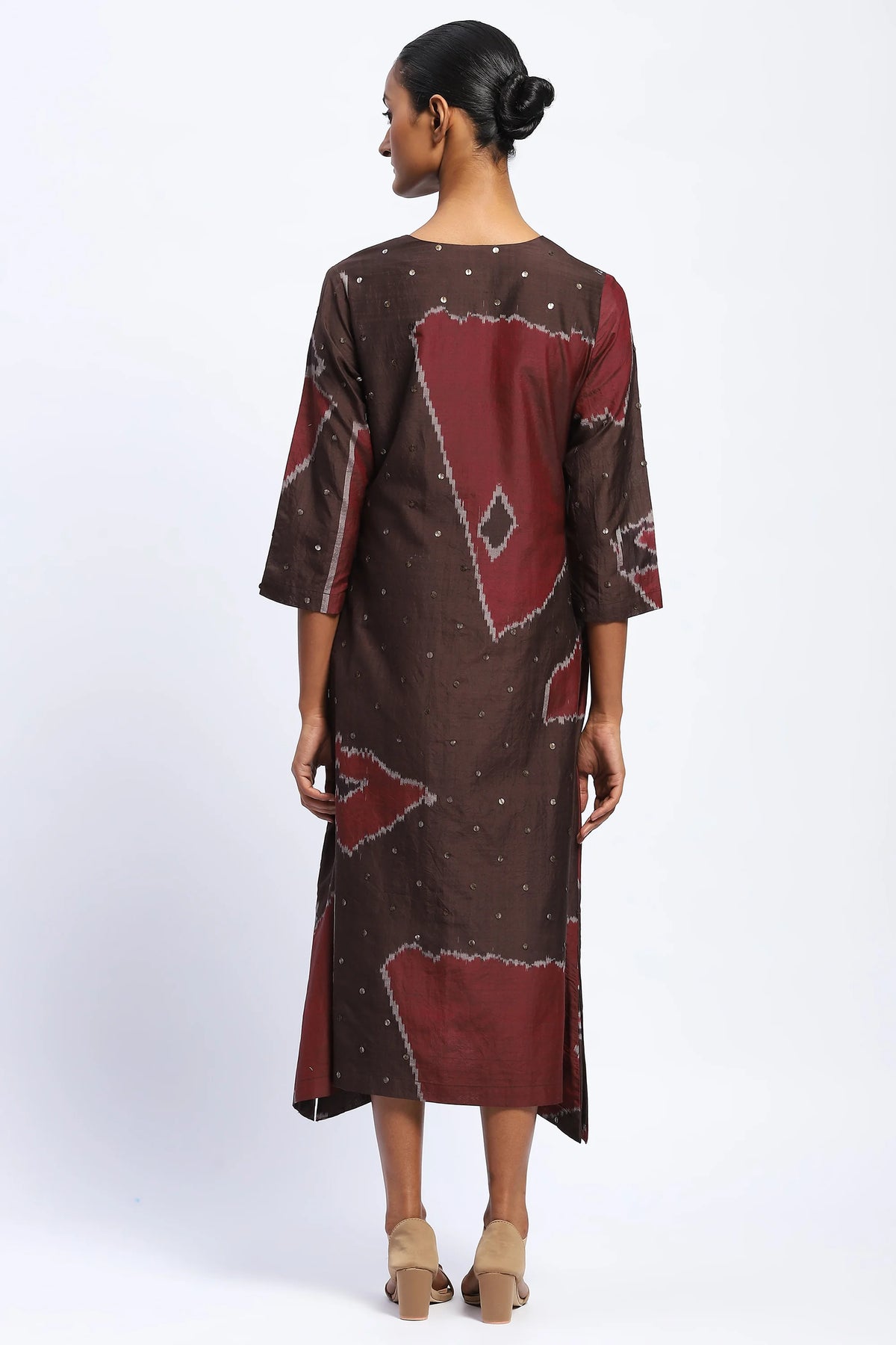 Bark Cloth Ikat Dress