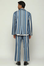 Woven Indigo Stripes Jacket