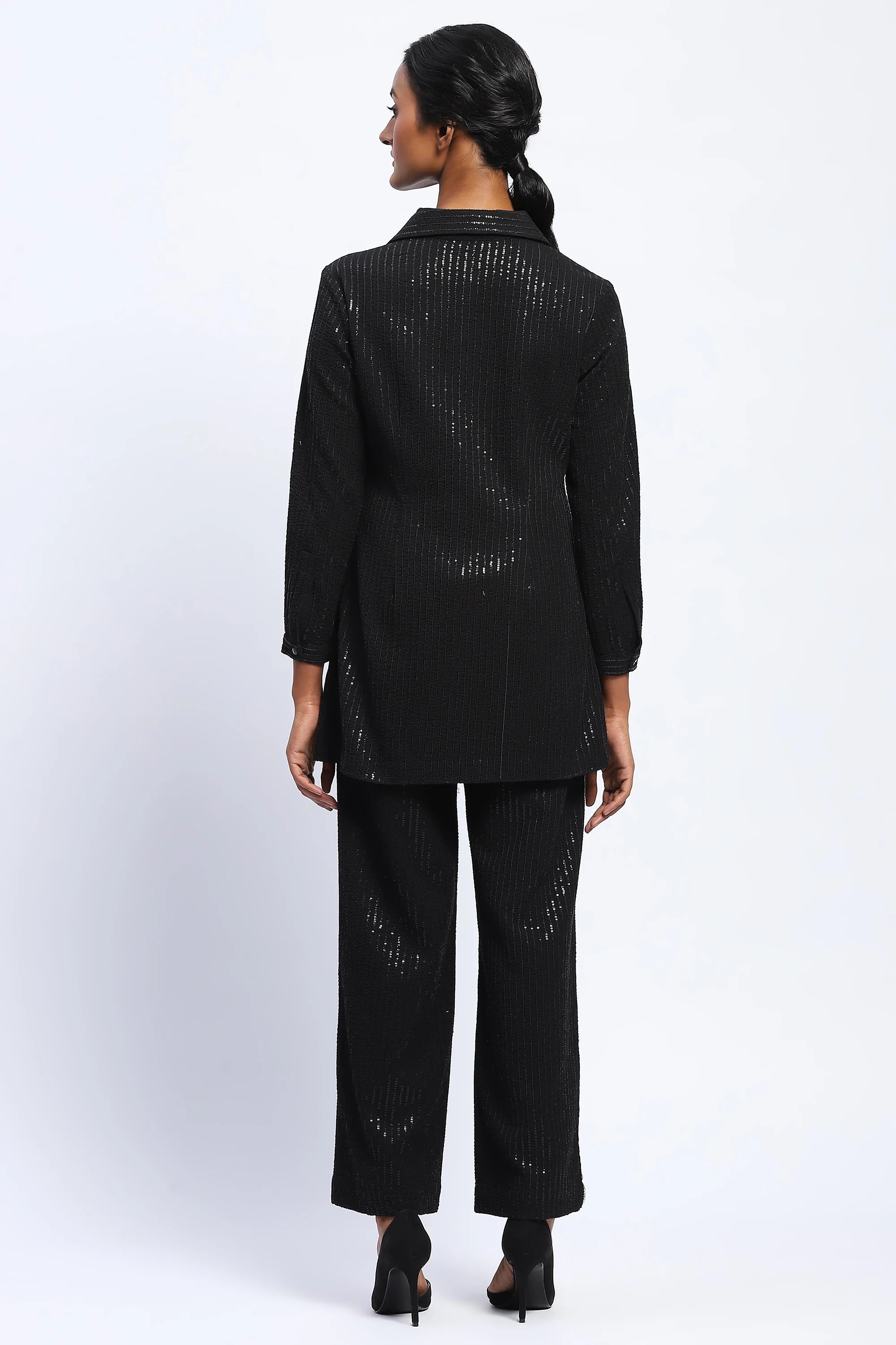 Sequin Seersucker Shirt