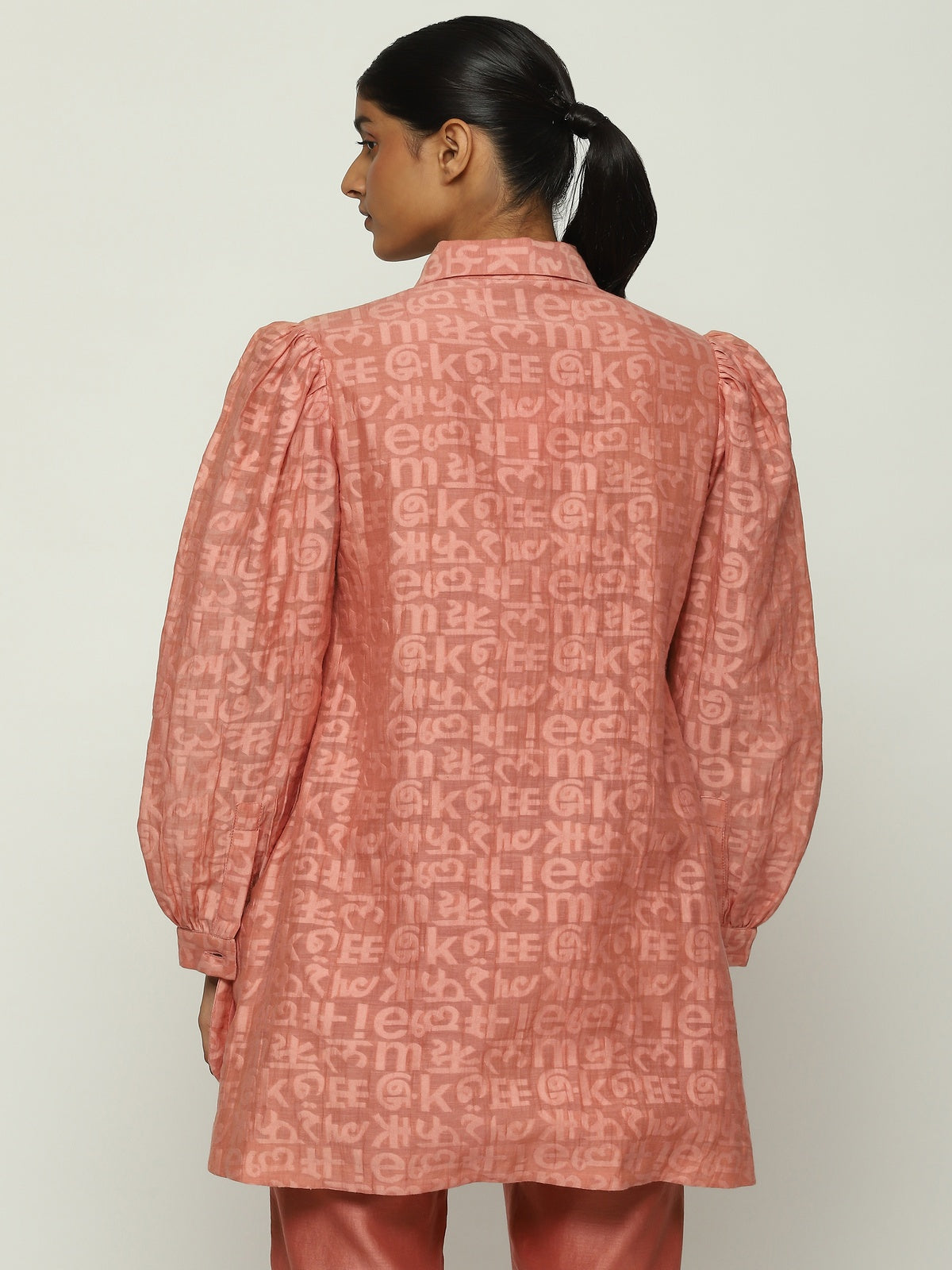 Calligraphy Cutwork Shirt