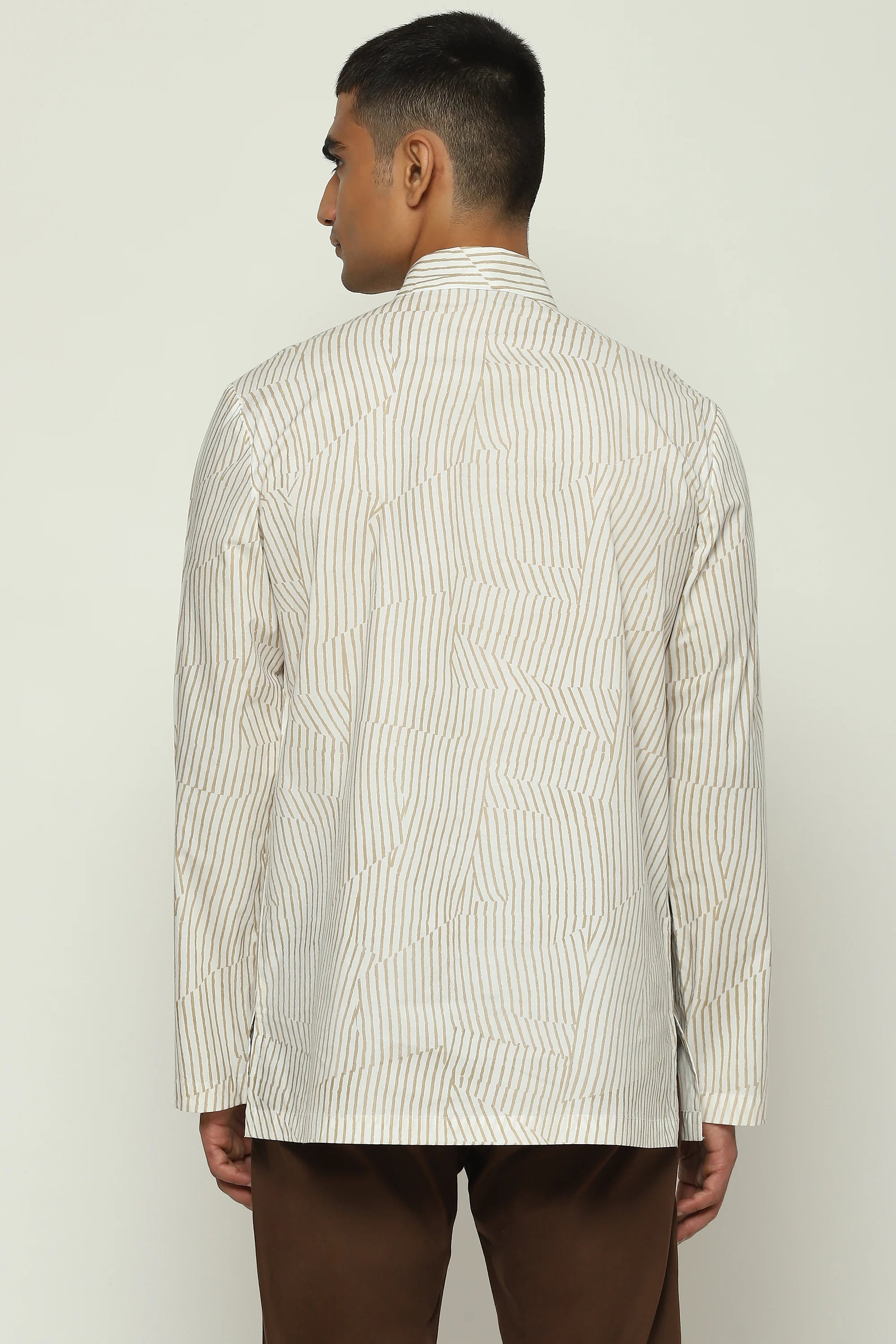 Broken Pinstripes Kurta