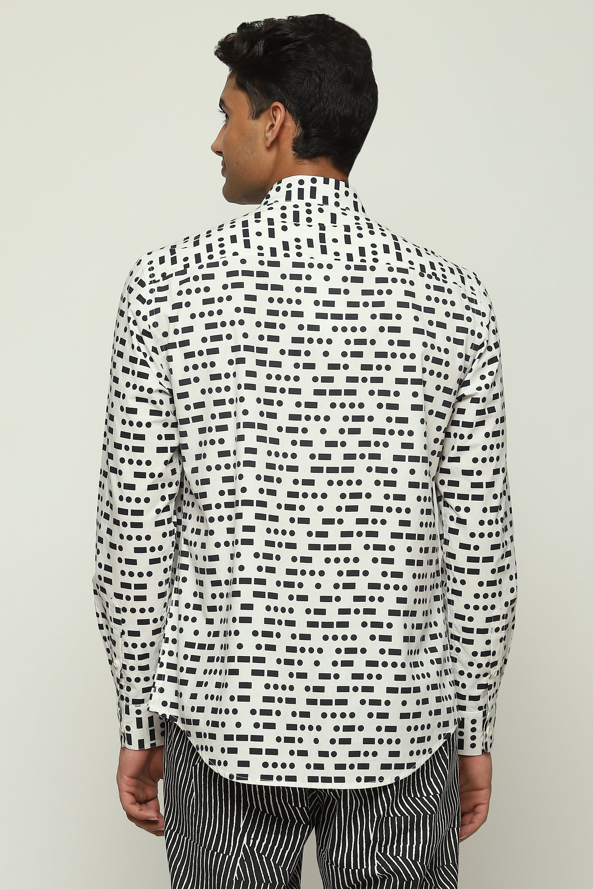 Printed Morse Code Shirt