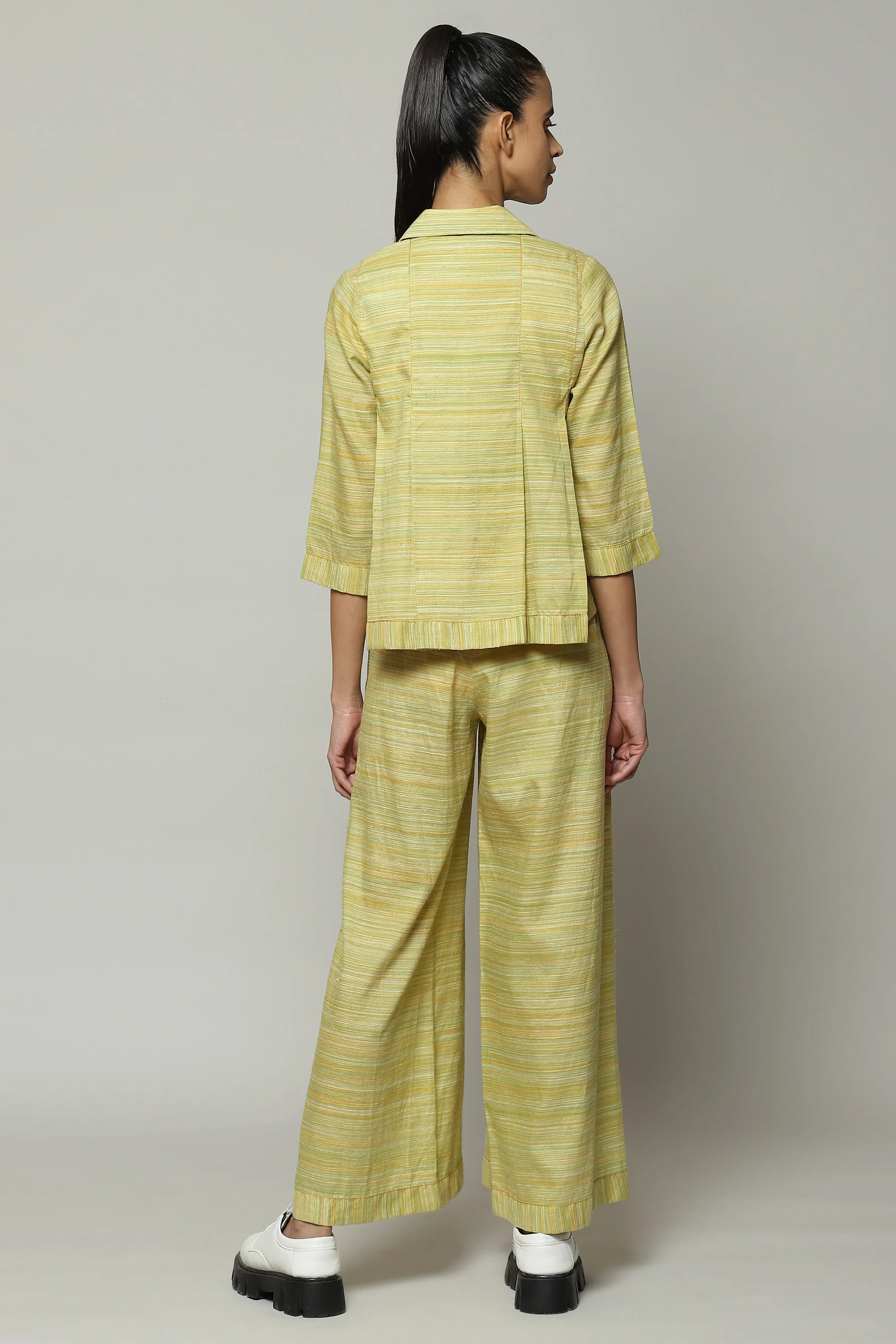 Space Dyed Handspun Handwoven Tencel Cotton Top