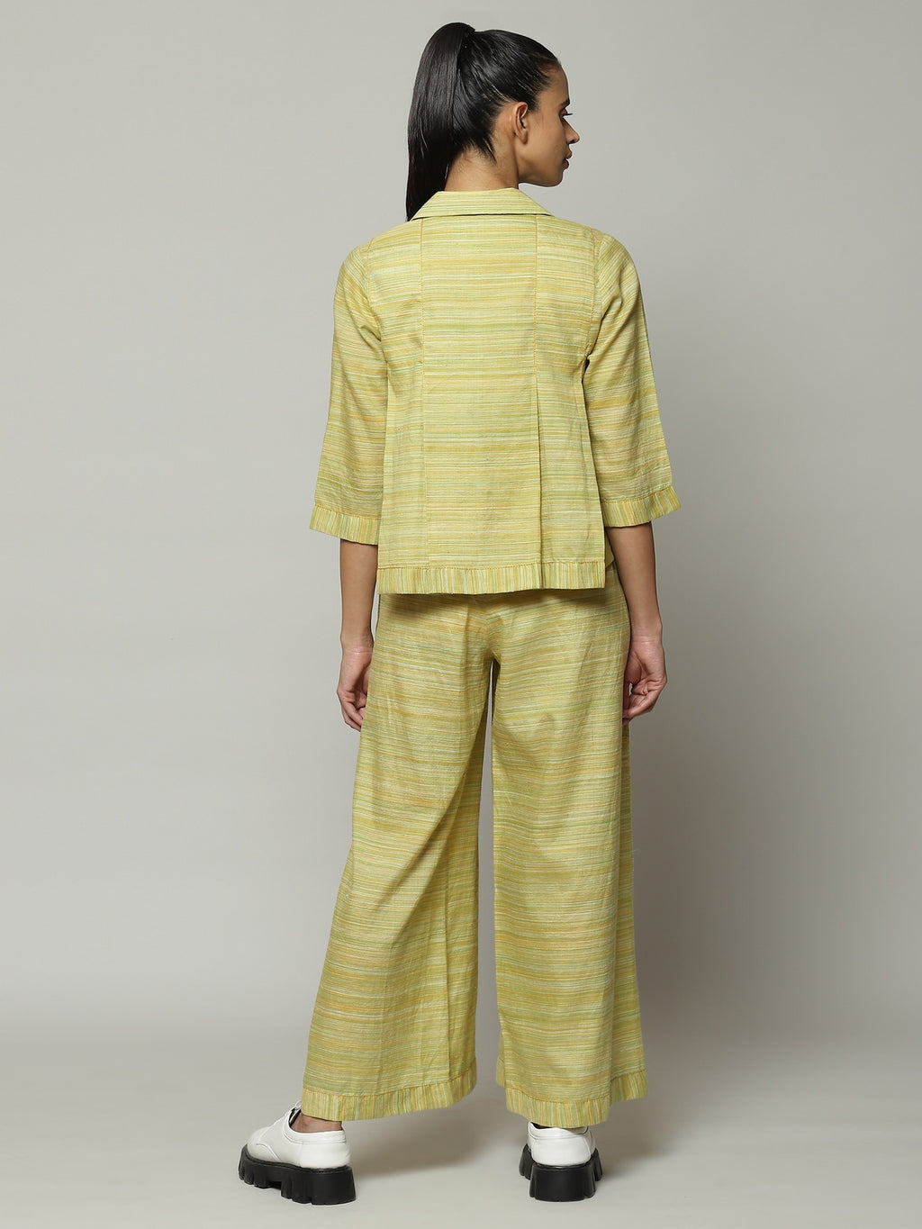 Space Dyed Handspun Handwoven Tencel Cotton Top