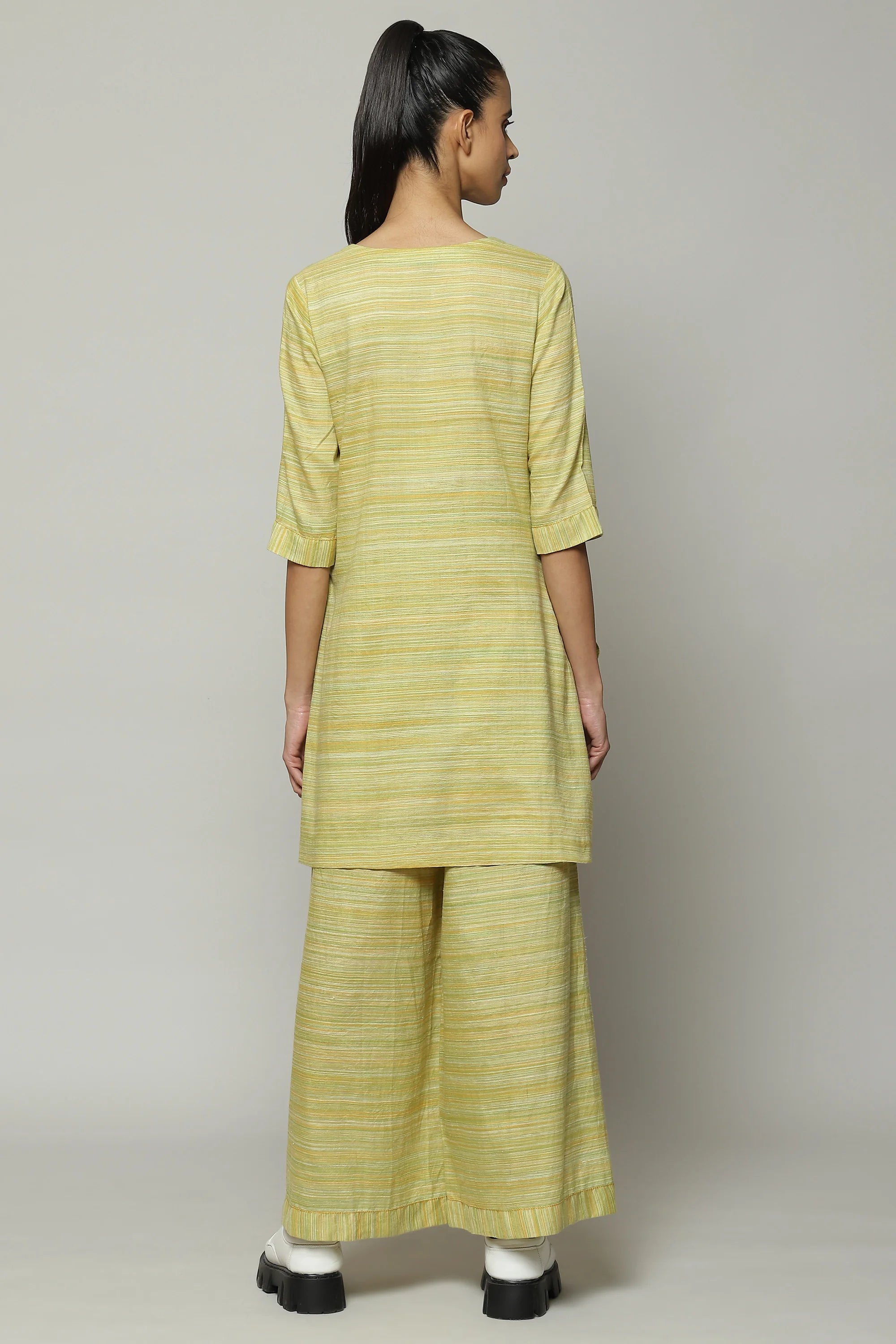 Space Dyed Handspun Handwoven Tencel Cotton Tunic
