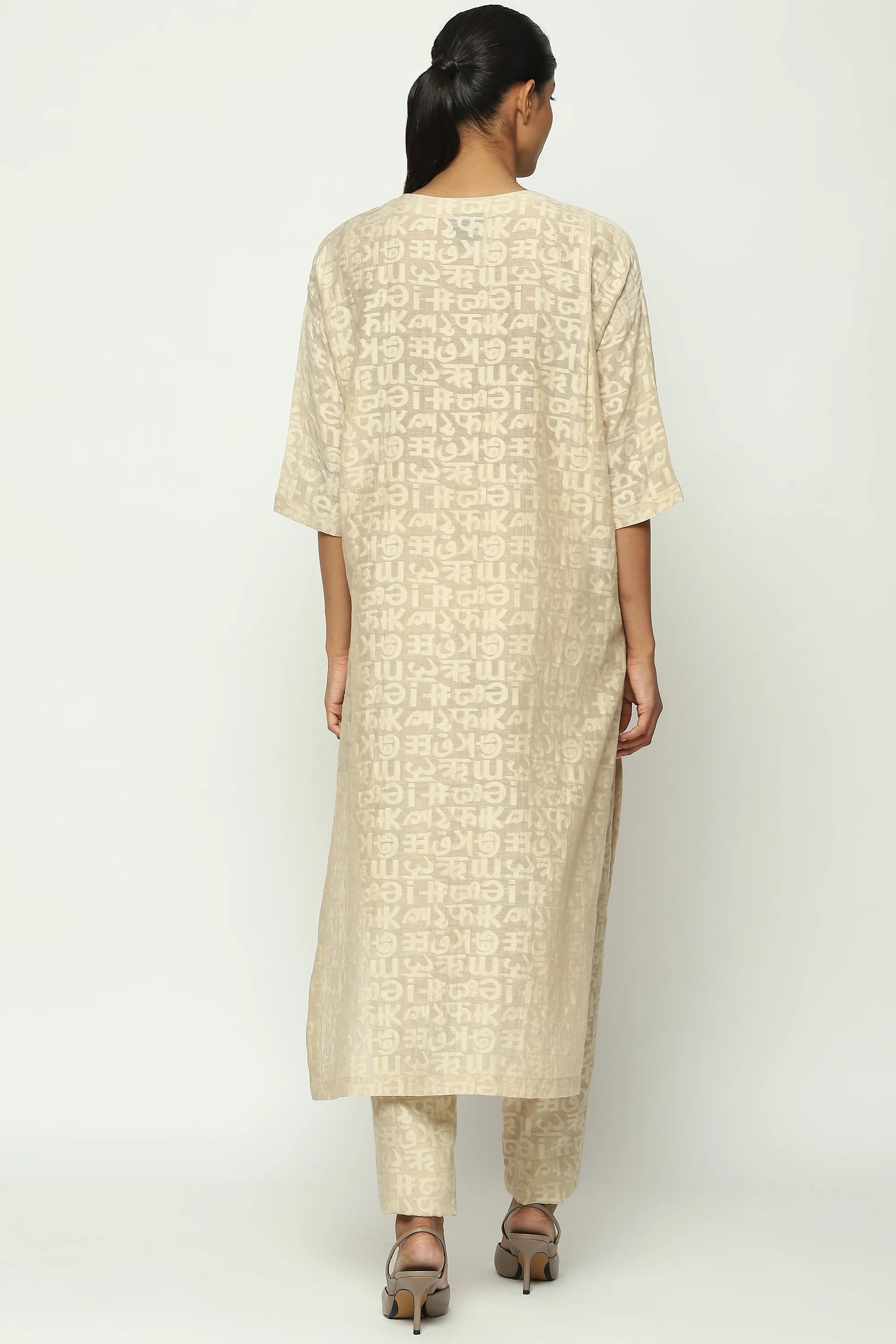 Calligraphy Cutwork Kurta