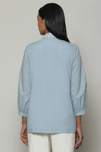 Mother Of Pearl Embroidered Cambric Shirt Carolina