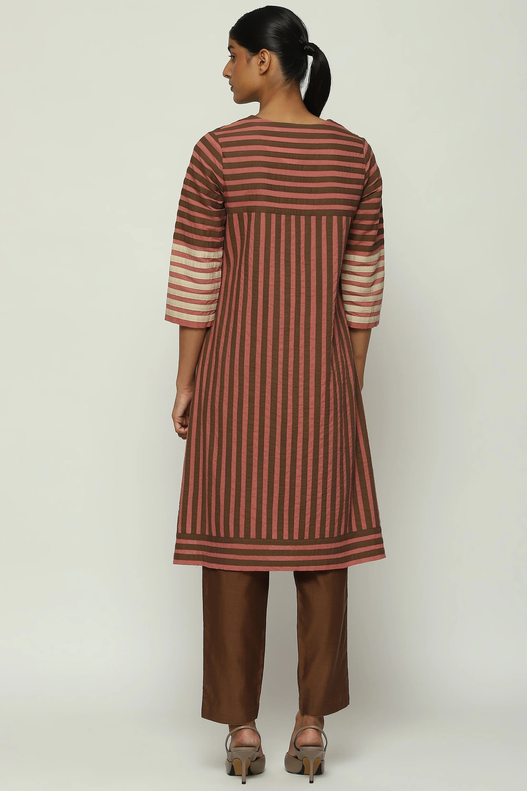 Applique Stripes Kurta