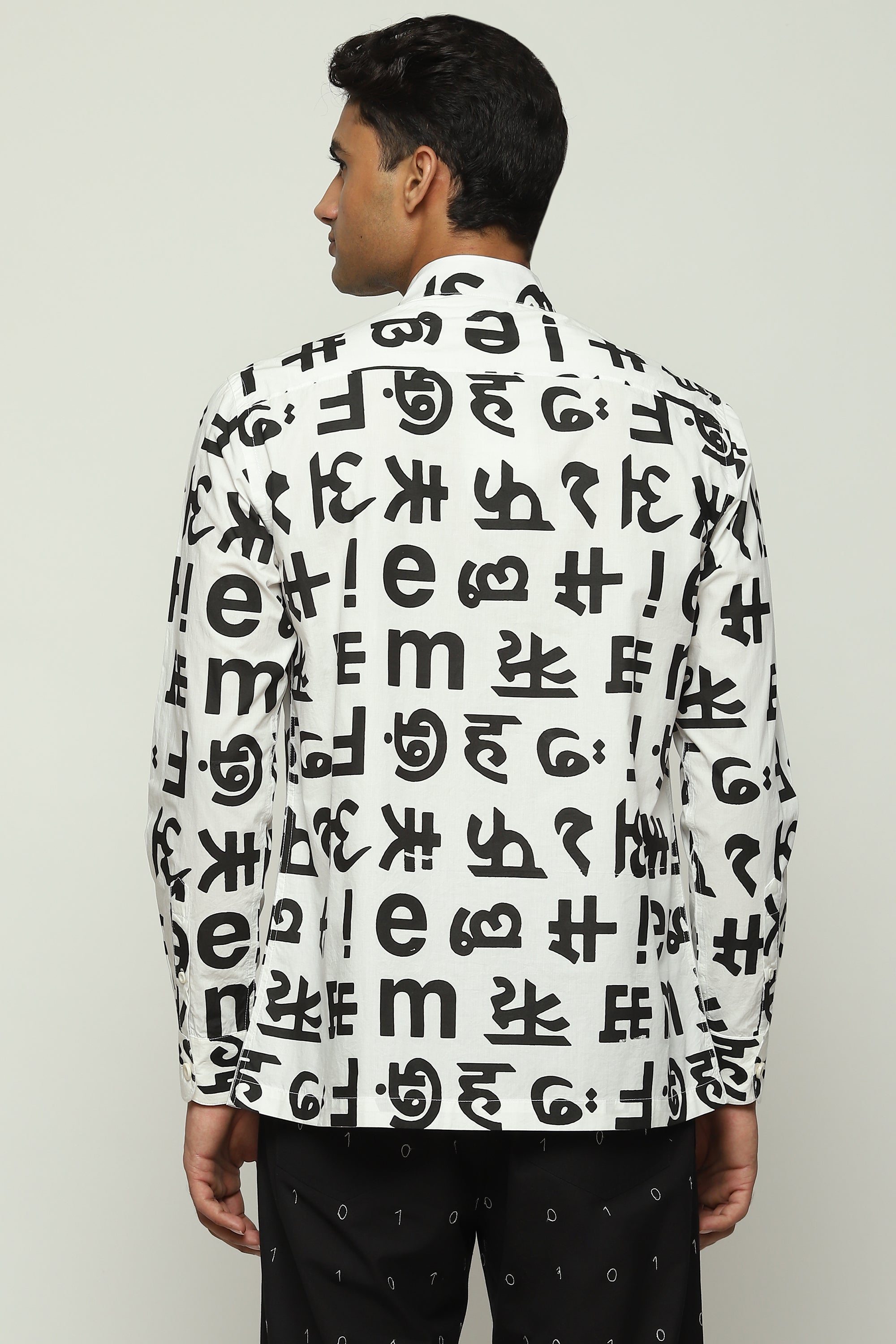 Spaced Out Calligraphy Shirt