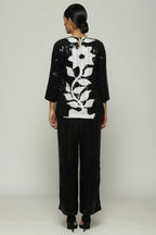 Print & Sequins  Floral Tunic