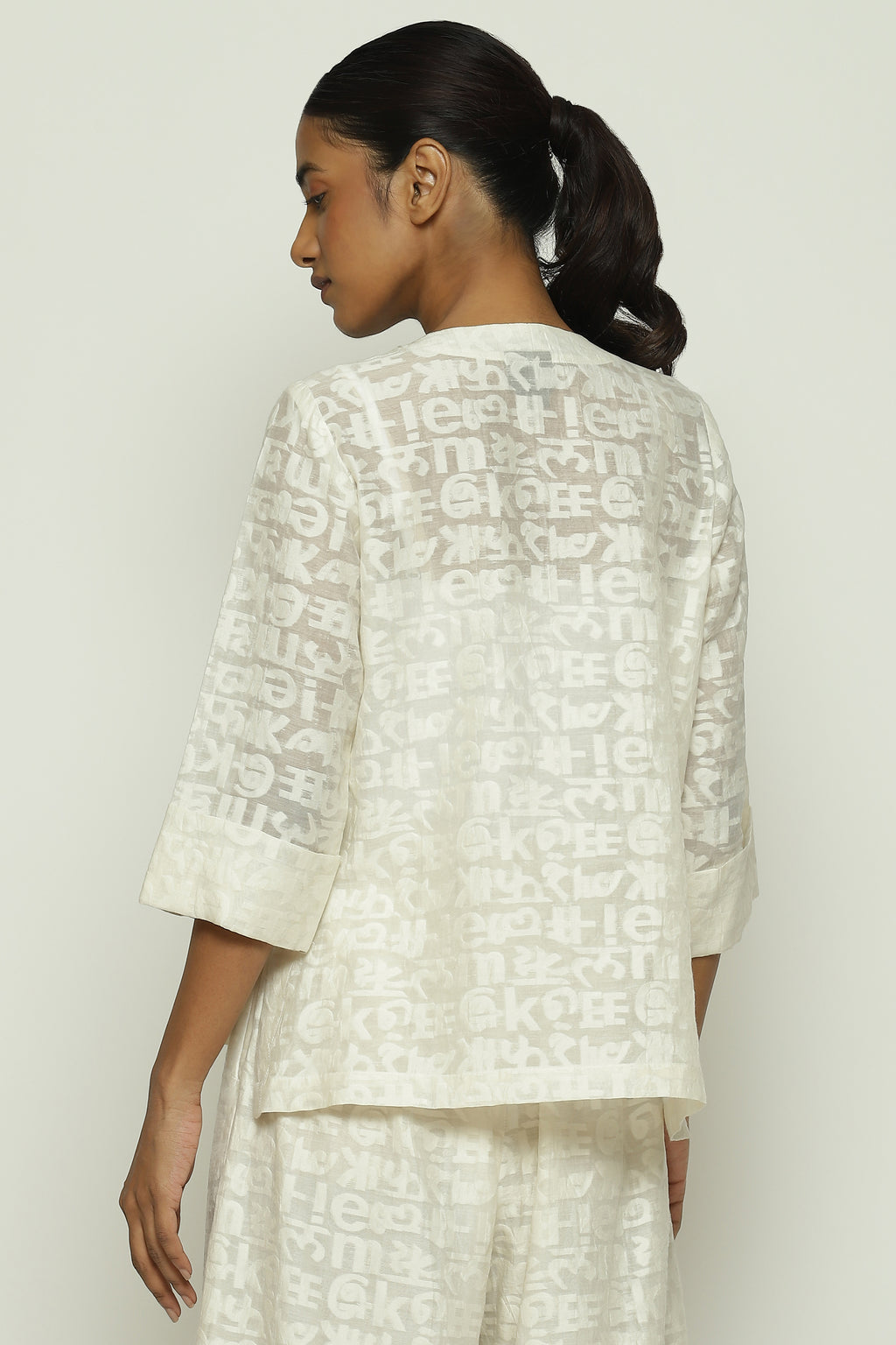 Calligraphy Cutwork Top