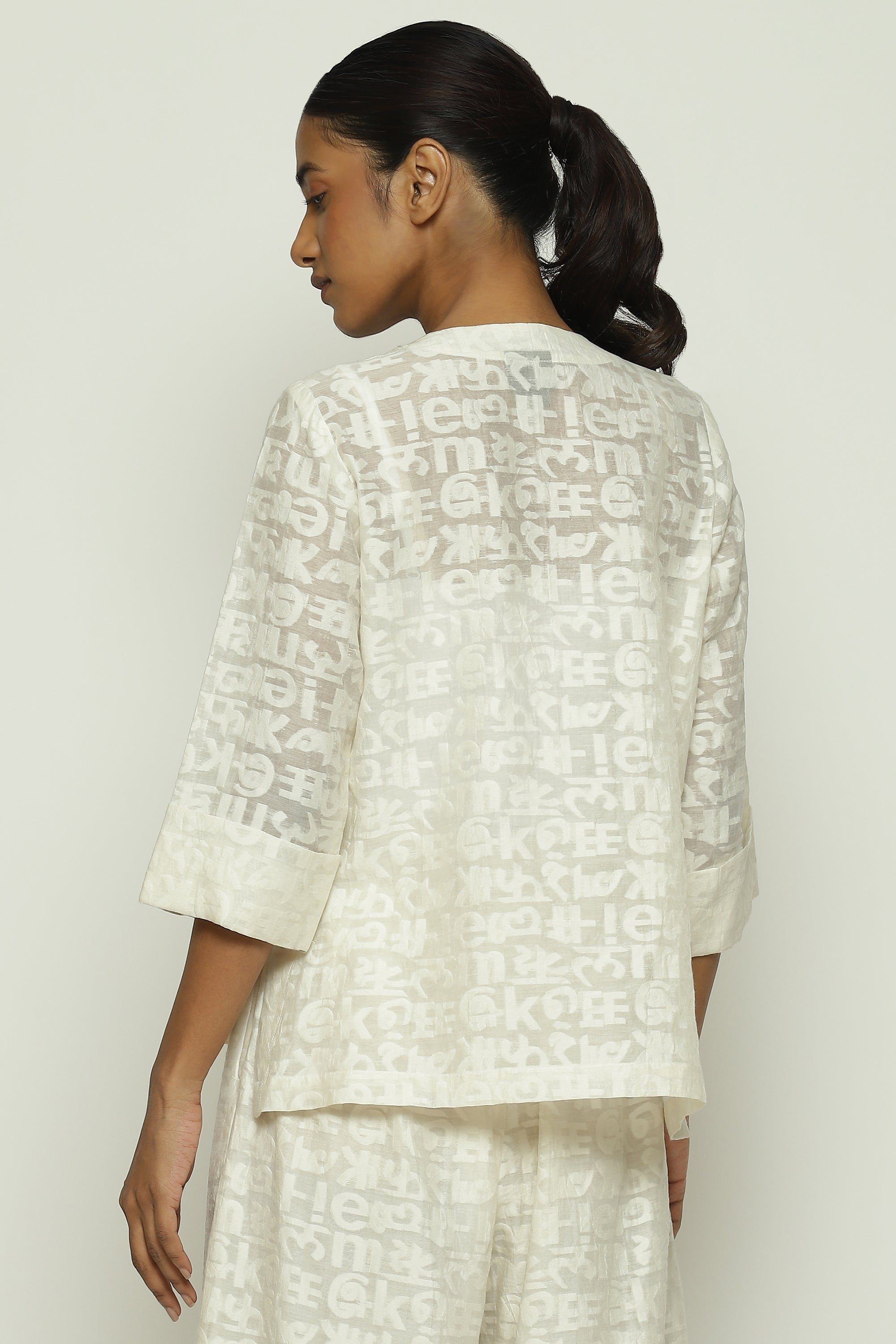 Calligraphy Cutwork Top