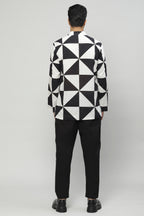 Pin Wheel Cambric Shirt Black-White