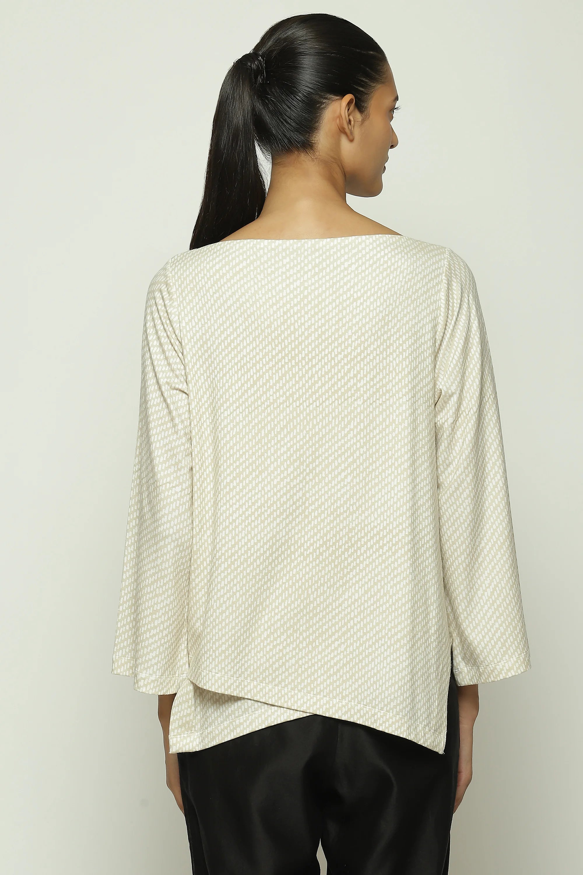 Twill Print Top