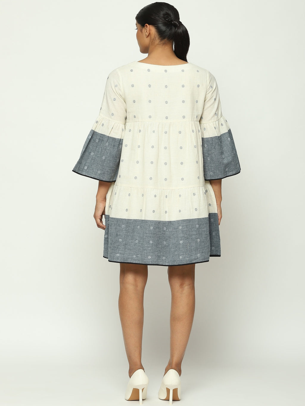 Border Jamdani Dots Dress