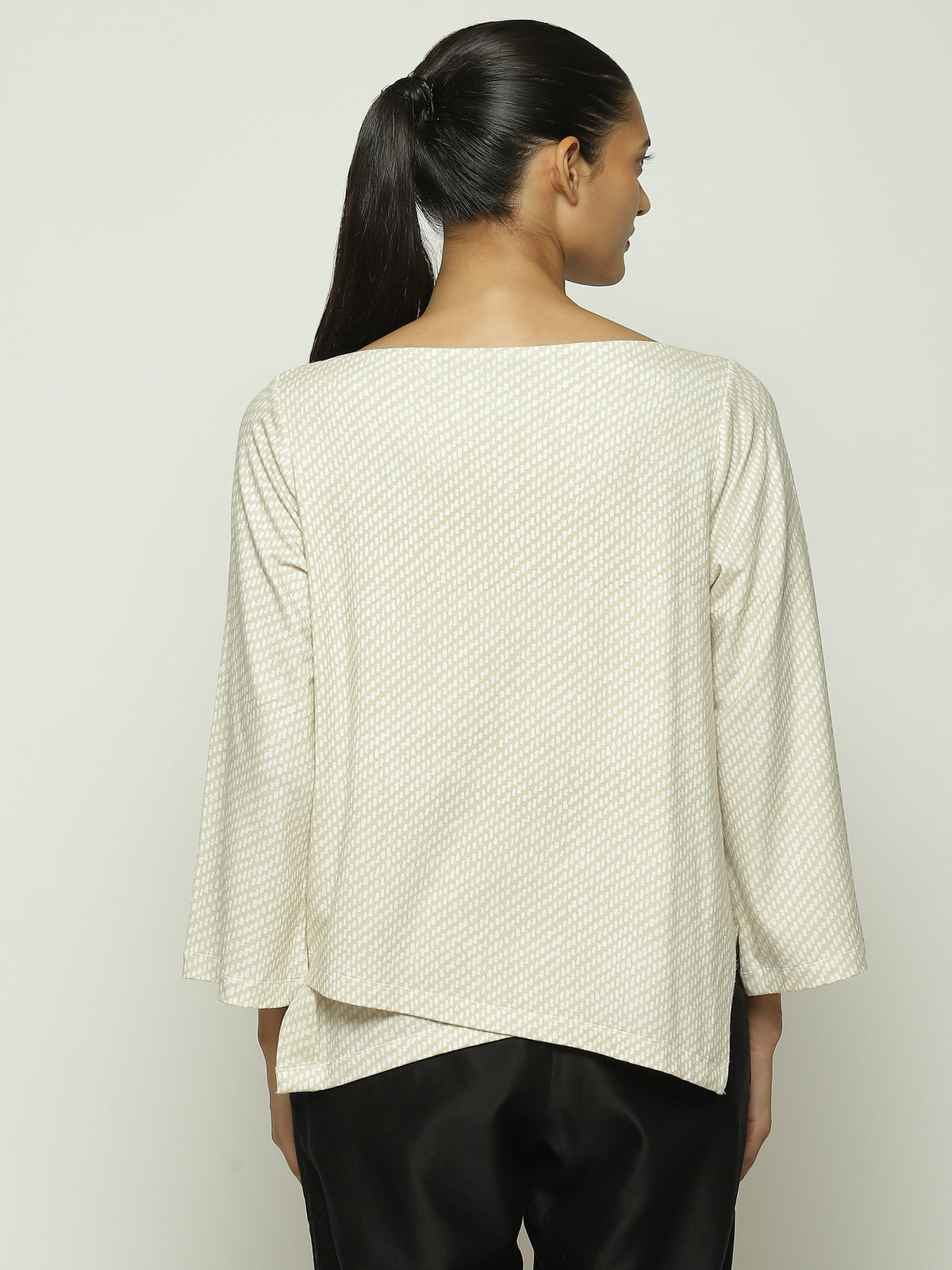 Twill Print Top