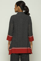 Chettinad Checks Red Border Shirt