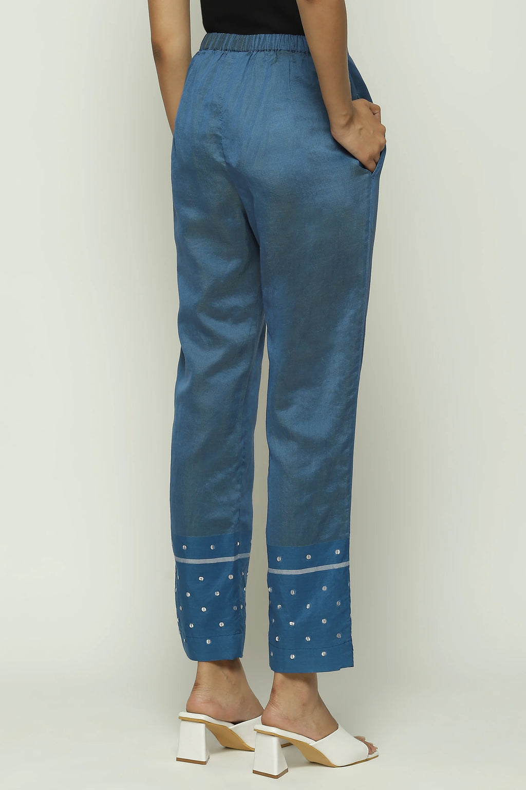 Maheshwar Dots Trouser